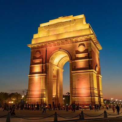 New Delhi city skyline