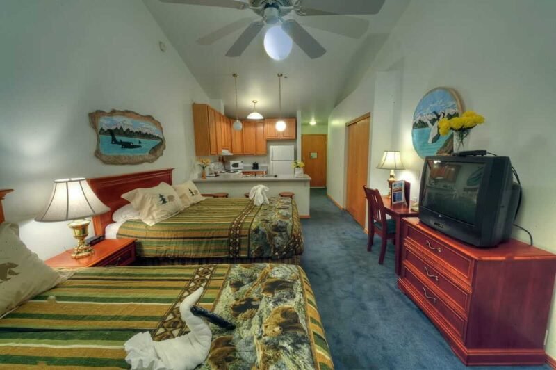 Guest Room at Frontier Suites Hotel