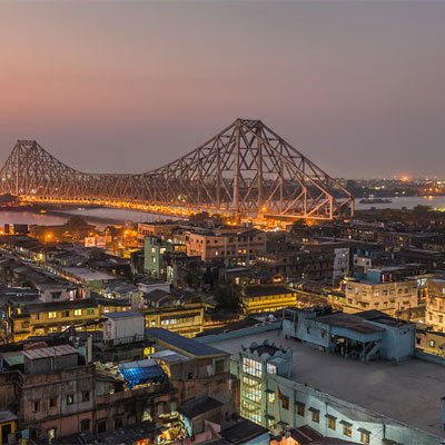 Kolkata city skyline
